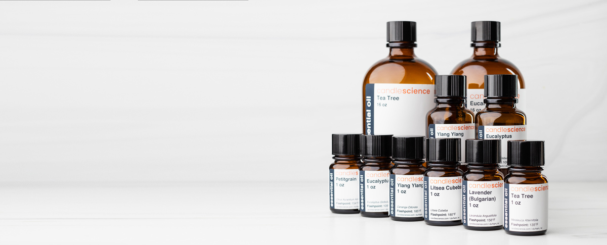 group photo of different sized bottles of essential oils