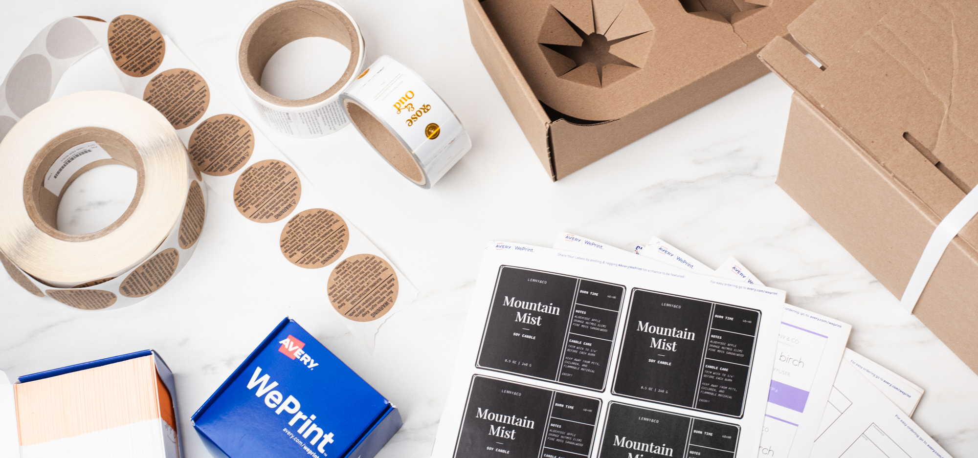 CandleScience and Avery WePrint Partnership