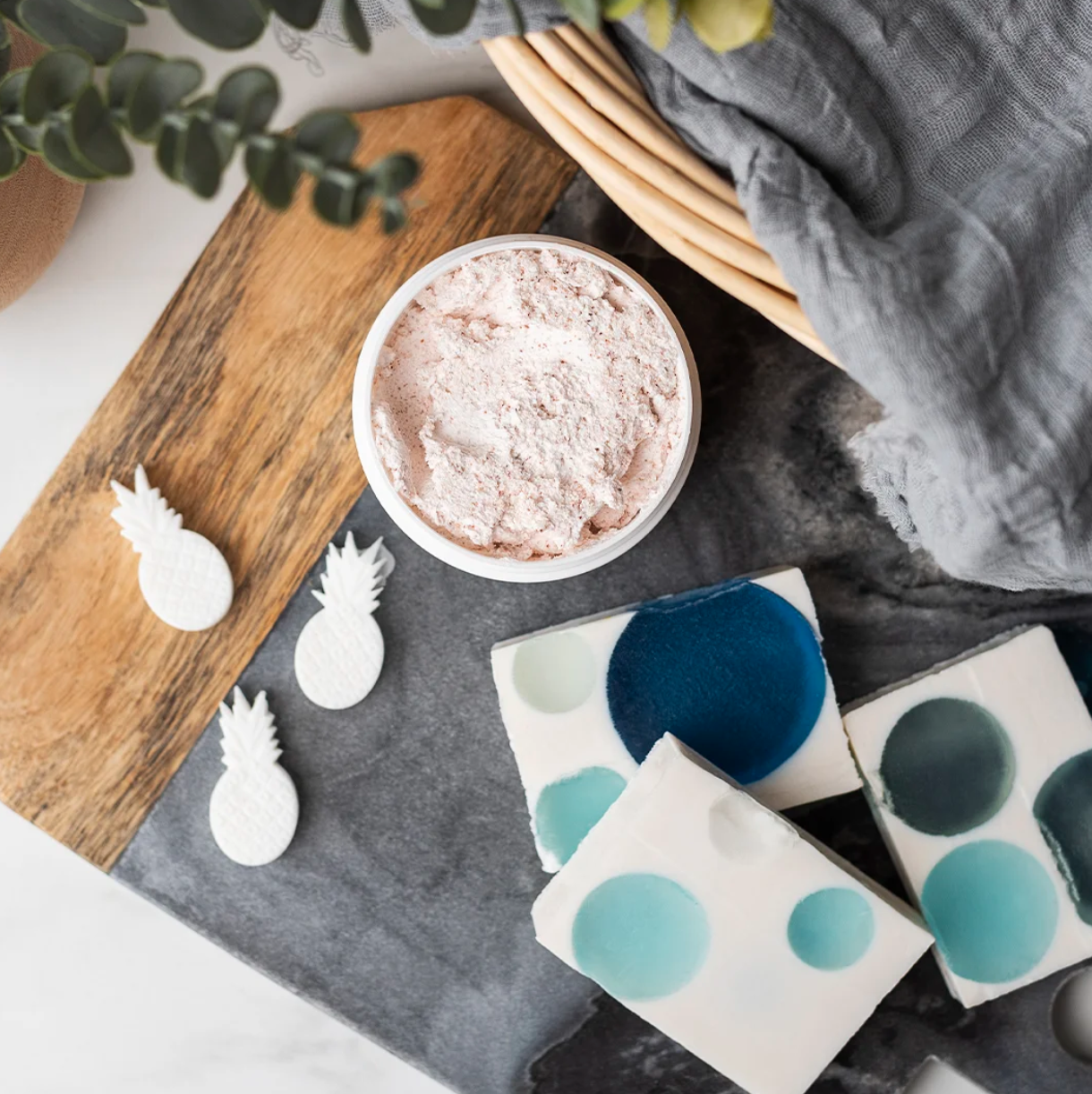 Summer season inspiration for fragrances products.