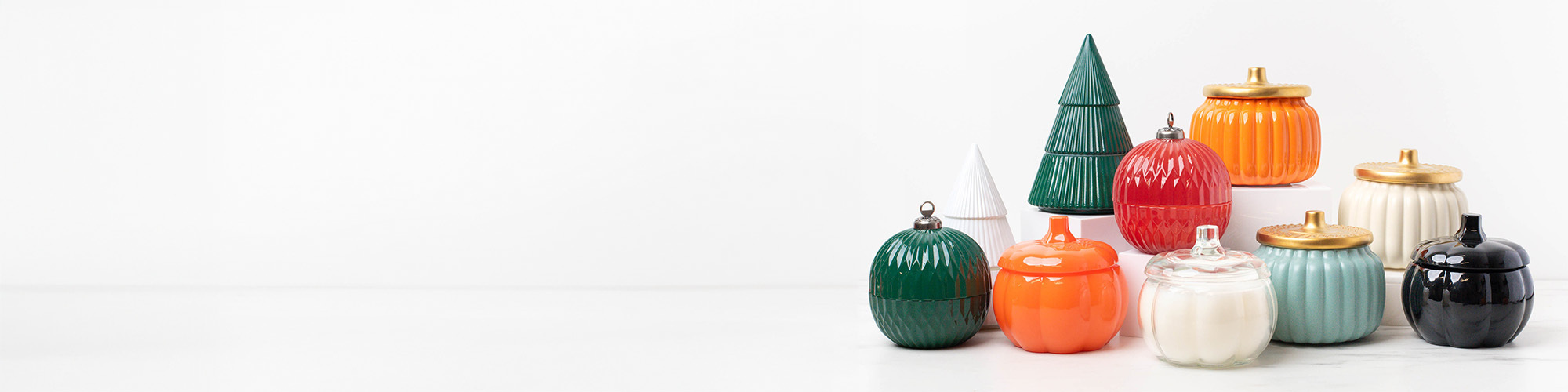 CandleScience Coconut Apricot Wax in a bowl beside assorted finished candles