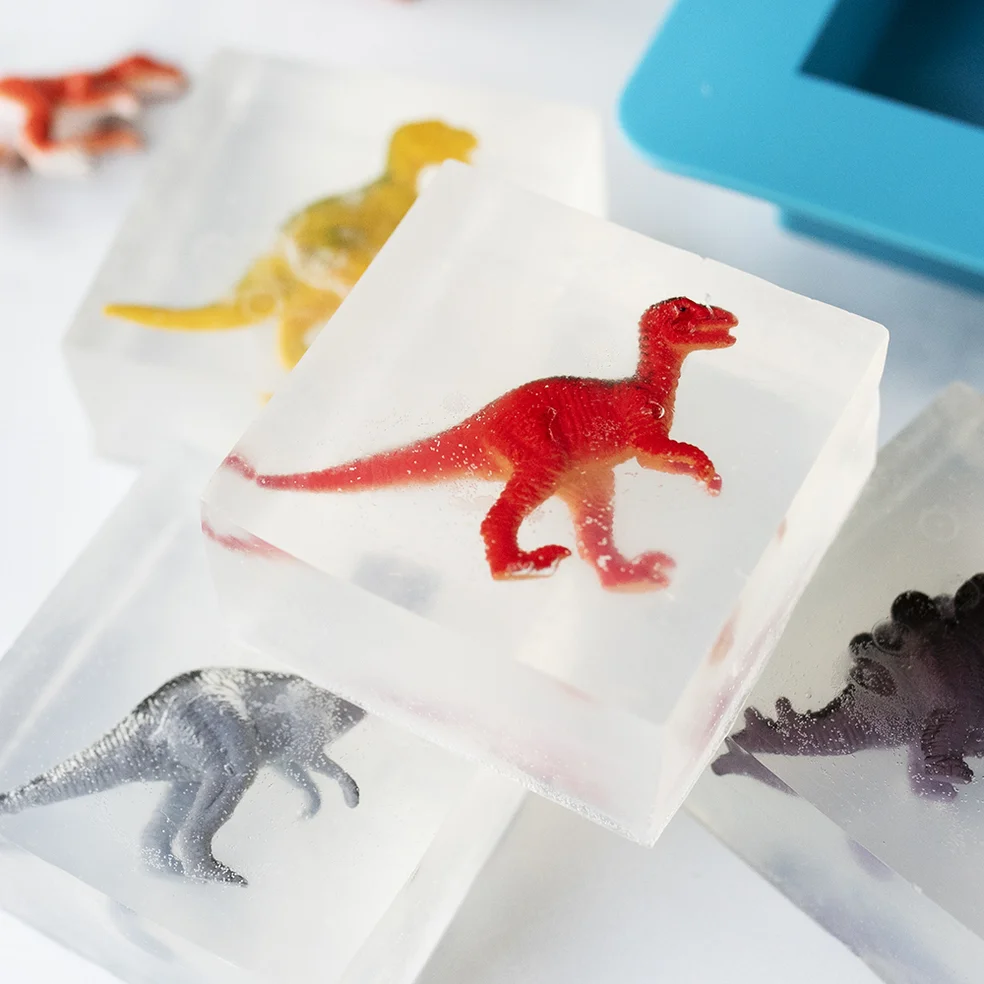 Dinosaur embed hand soaps